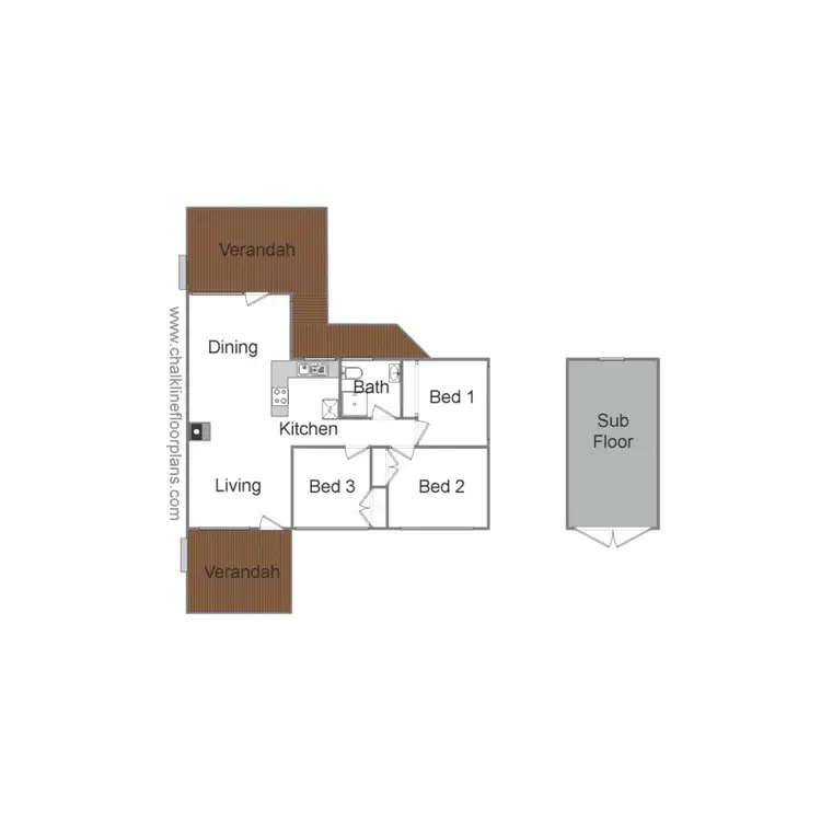 Floorplan of Homely house listing, 28 The Avenue, Jamieson VIC 3723