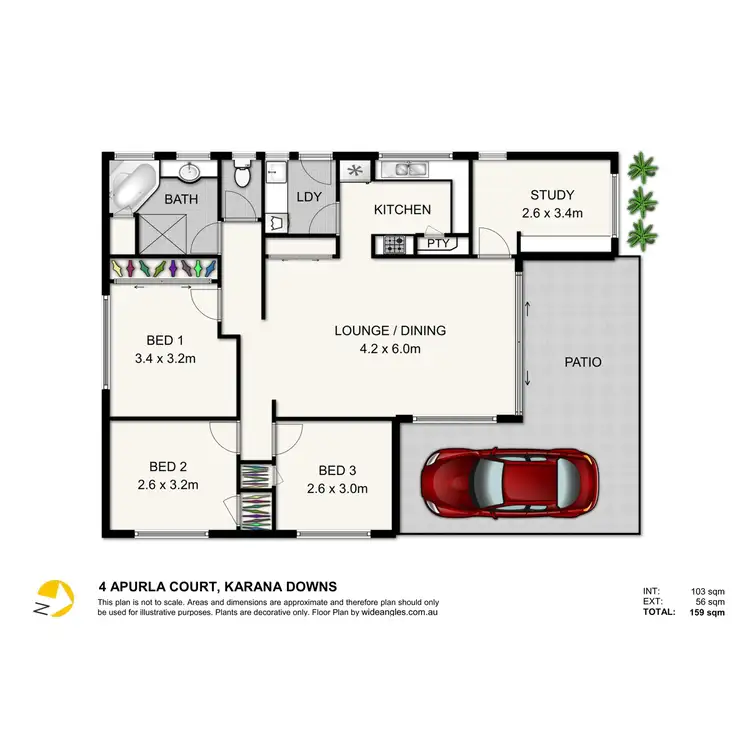 Floorplan of Homely house listing, 4 Apurla Court, Karana Downs QLD 4306