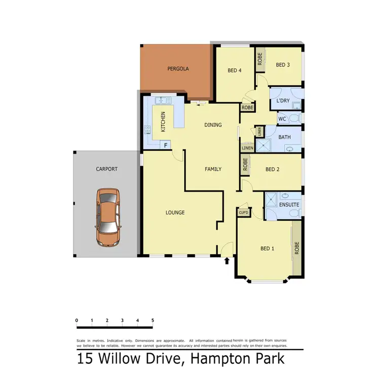 Floorplan of Homely house listing, 15 Willow Drive, Hampton Park VIC 3976