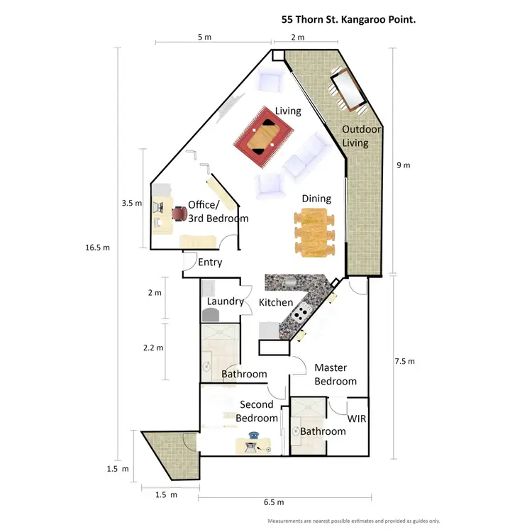 Floorplan of Homely apartment listing, 25/55 Thorn Street, Kangaroo Point QLD 4169
