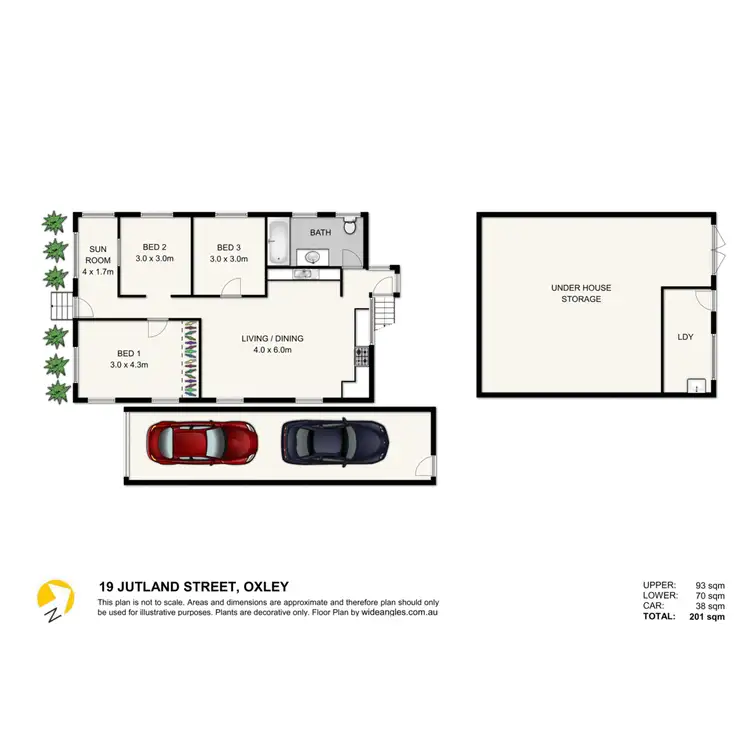 Floorplan of Homely house listing, 19 Jutland Street, Oxley QLD 4075