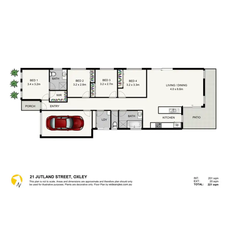 Floorplan of Homely house listing, 21 Jutland Street, Oxley QLD 4075