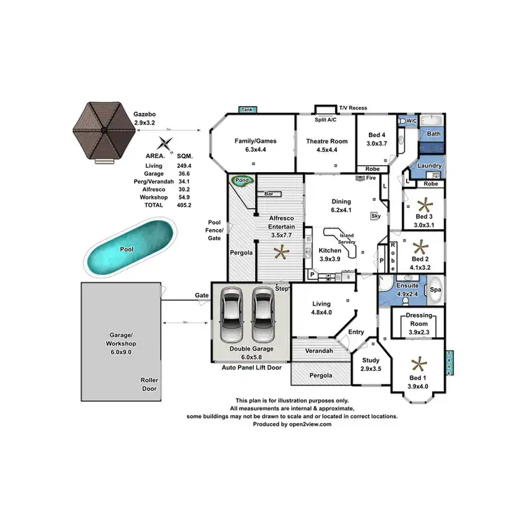 Floorplan of Homely house listing, 6 Whiteman Road, Williamstown SA 5351