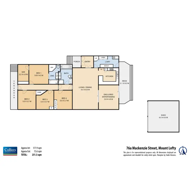 Floorplan of Homely house listing, 76A Mackenzie Street, Mount Lofty QLD 4350