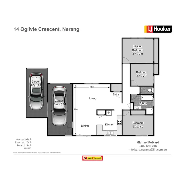 Floorplan of Homely house listing, 14 Ogilvie Crescent, Nerang QLD 4211