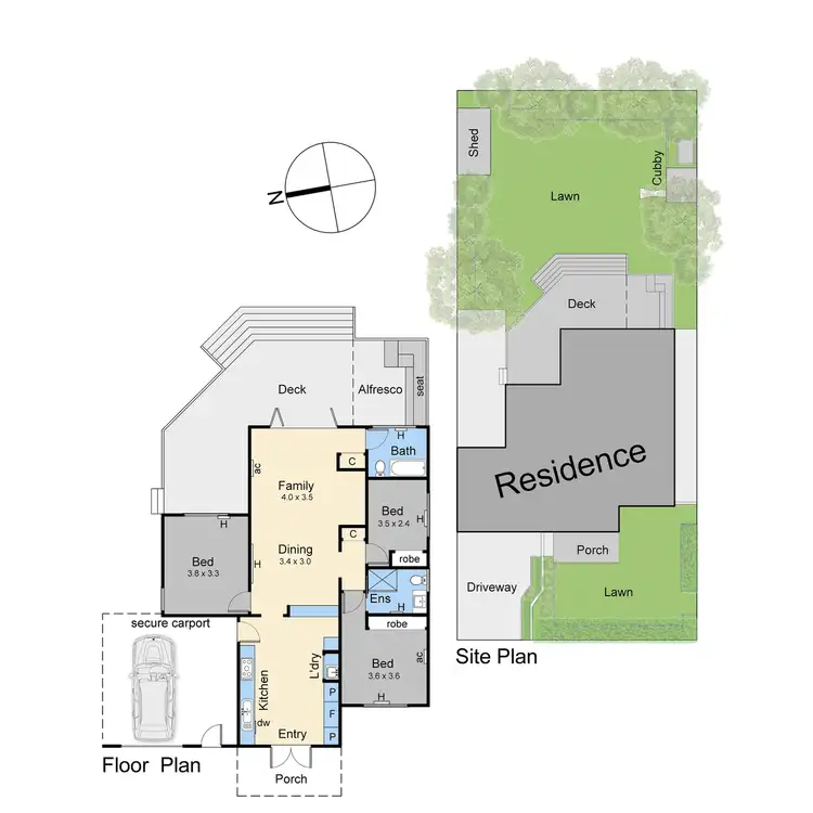 Floorplan of Homely house listing, 30 Karina Street, Mornington VIC 3931