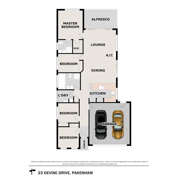 Floorplan of Homely house listing, 23 Devine Drive, Pakenham VIC 3810