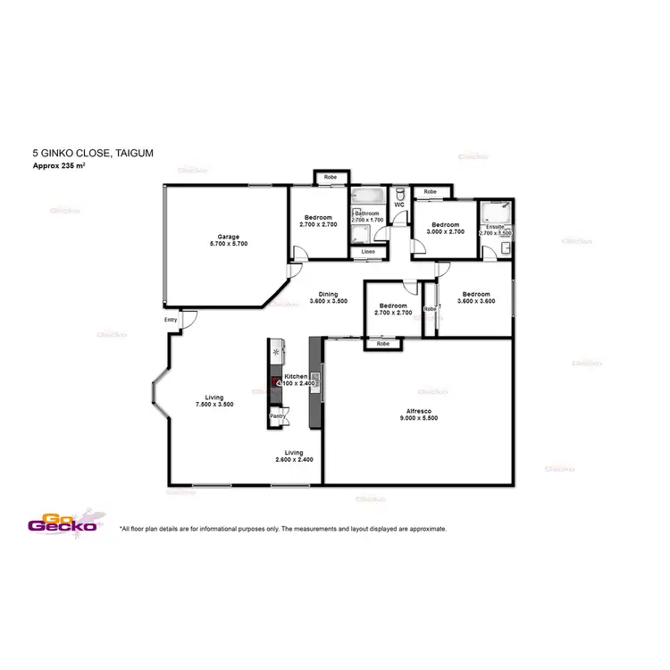 Floorplan of Homely house listing, 5 Ginkgo Close, Taigum QLD 4018