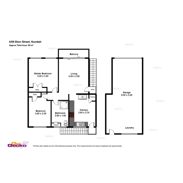 Floorplan of Homely unit listing, 4/88 Eton Street, Nundah QLD 4012