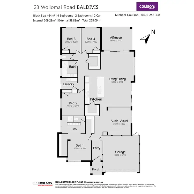 Floorplan of Homely house listing, 23 Wollomai Road, Baldivis WA 6171
