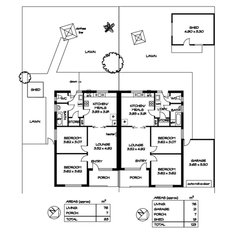 Floorplan of Homely house listing, 75-75A Eastern Parade, Ottoway SA 5013