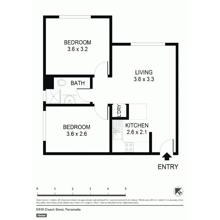 Floorplan of Homely unit listing, 519 Church Street, North Parramatta NSW 2151