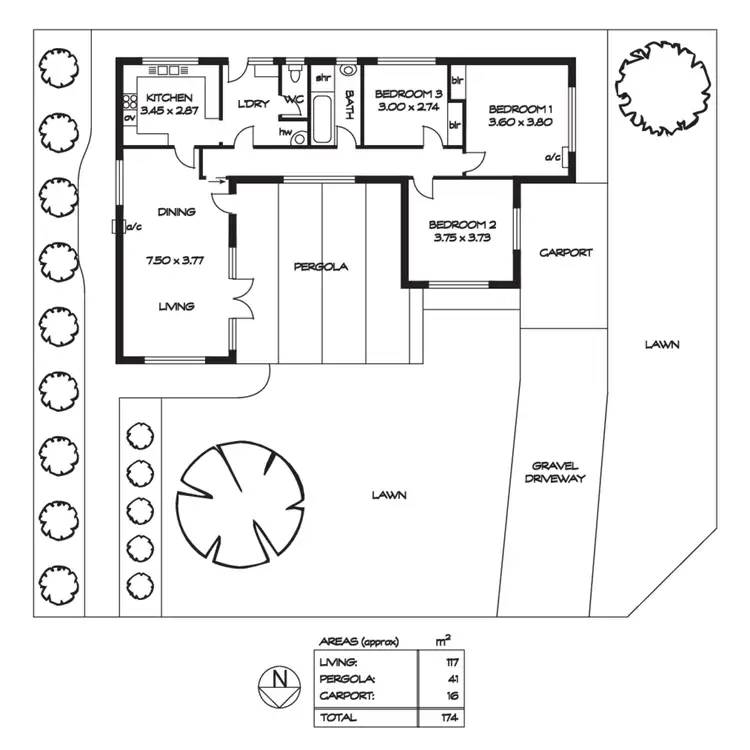 Floorplan of Homely house listing, 17 Anderson Avenue, Glenelg North SA 5045
