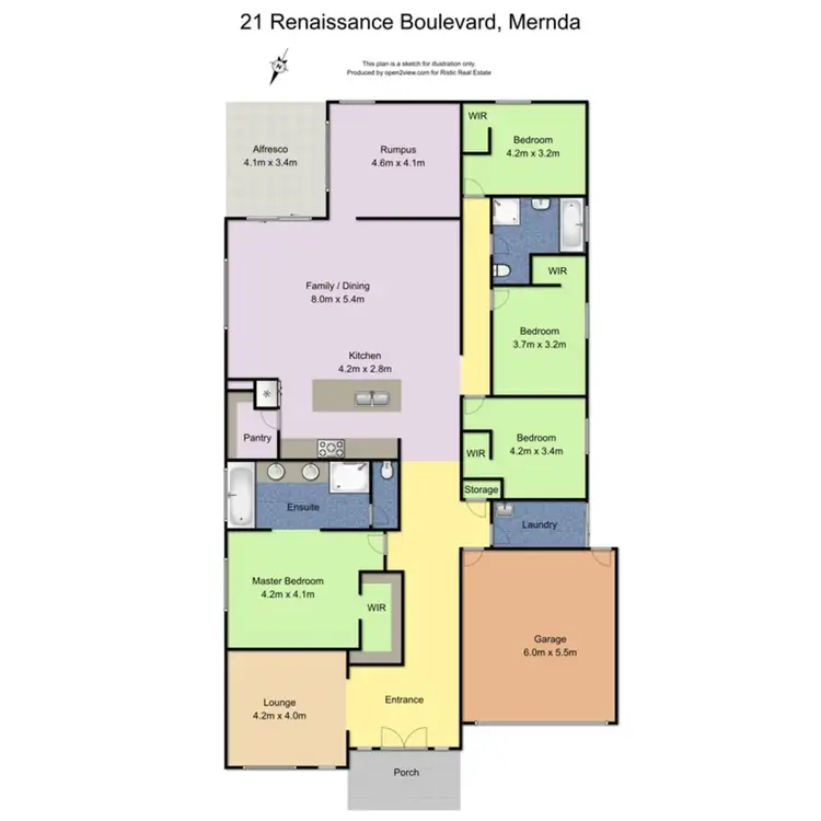 Floorplan of Homely house listing, 21 Renaissance Boulevard, Mernda VIC 3754
