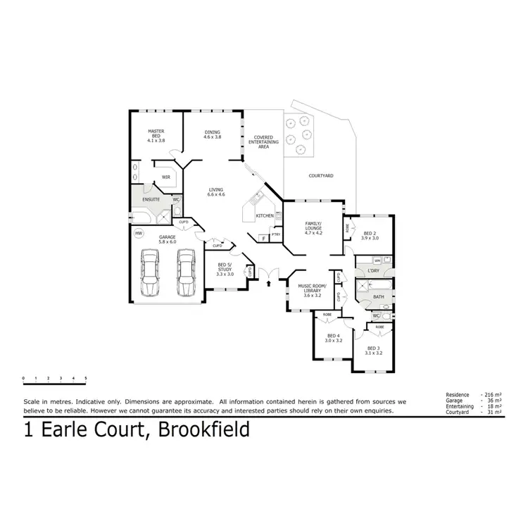 Floorplan of Homely house listing, 1 Earle Court, Brookfield QLD 4069