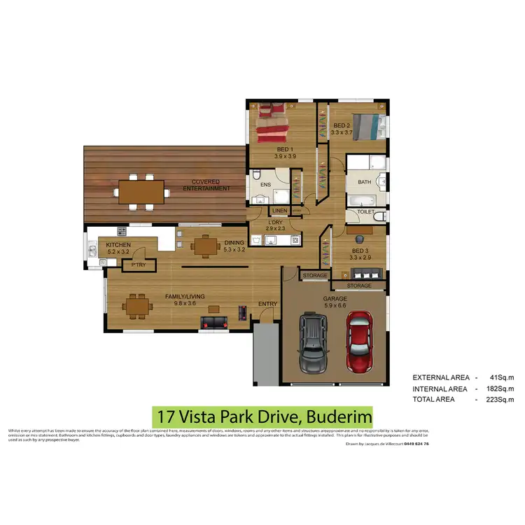 Floorplan of Homely house listing, 17 Vista Park Drive, Buderim QLD 4556