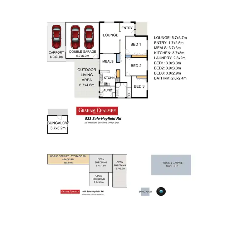 Floorplan of Homely rural property listing, 923 Sale-Heyfield Road, Denison VIC 3858