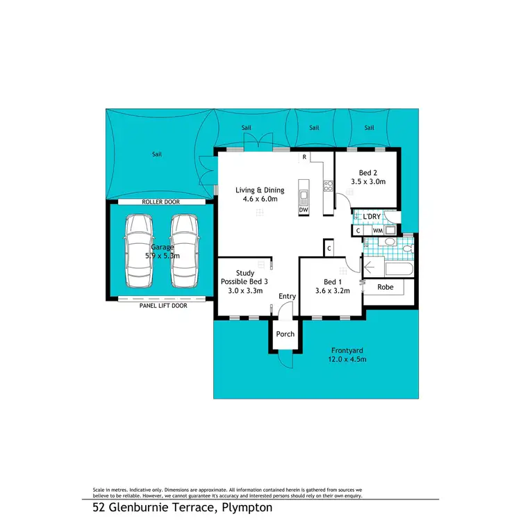 Floorplan of Homely house listing, 52 Glenburnie Terrace, Plympton SA 5038