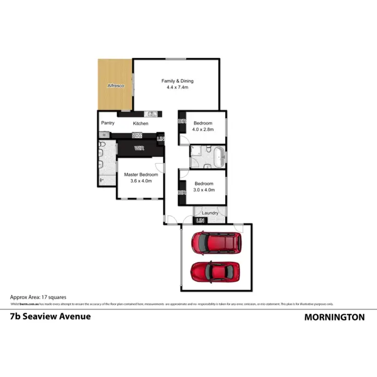 Floorplan of Homely unit listing, 7b Seaview Avenue, Mornington VIC 3931