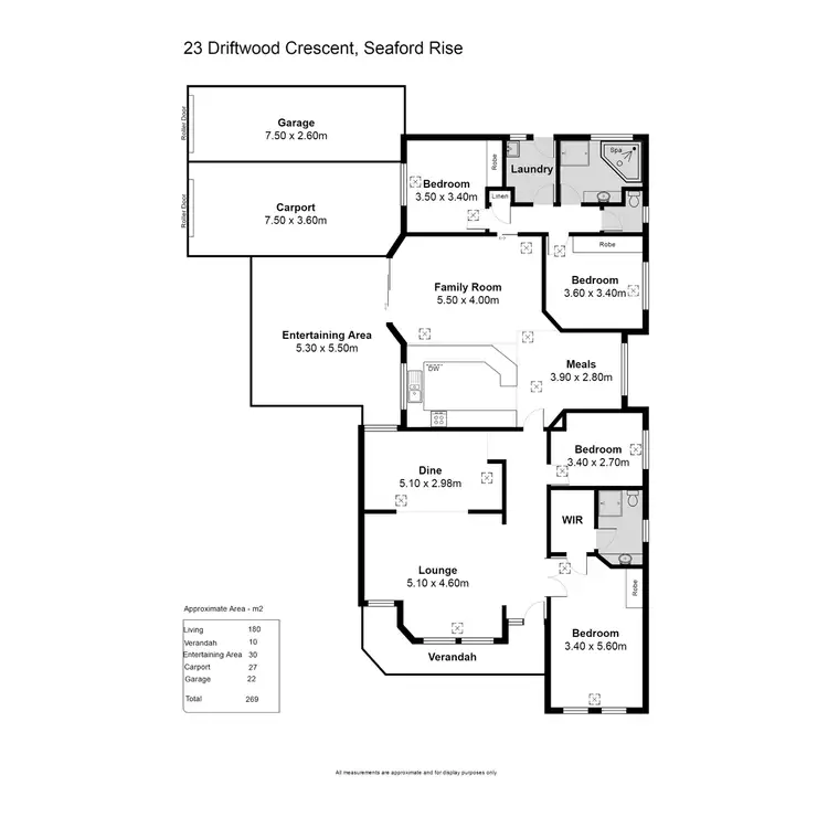 Floorplan of Homely house listing, 23 Driftwood Crescent, Seaford Rise SA 5169