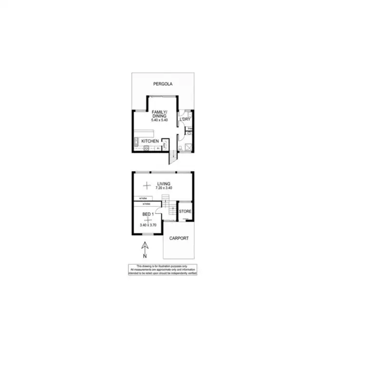 Floorplan of Homely apartment listing, 2/4 Lake Terrace West, Mount Gambier SA 5290