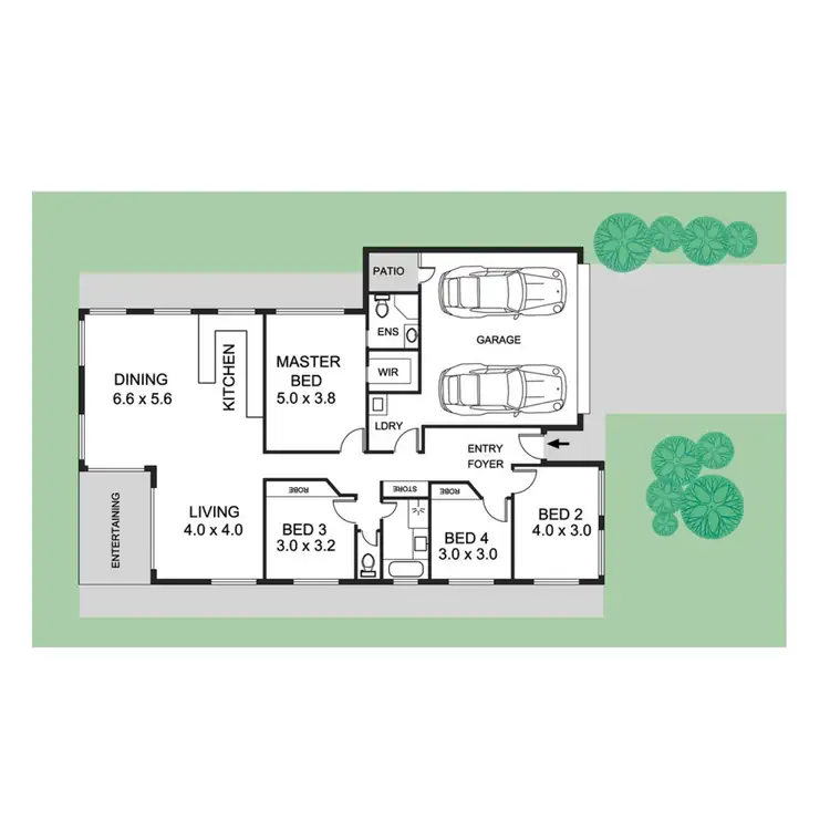 Floorplan of Homely house listing, 8 Dragon Flower Avenue, Mount Low QLD 4818
