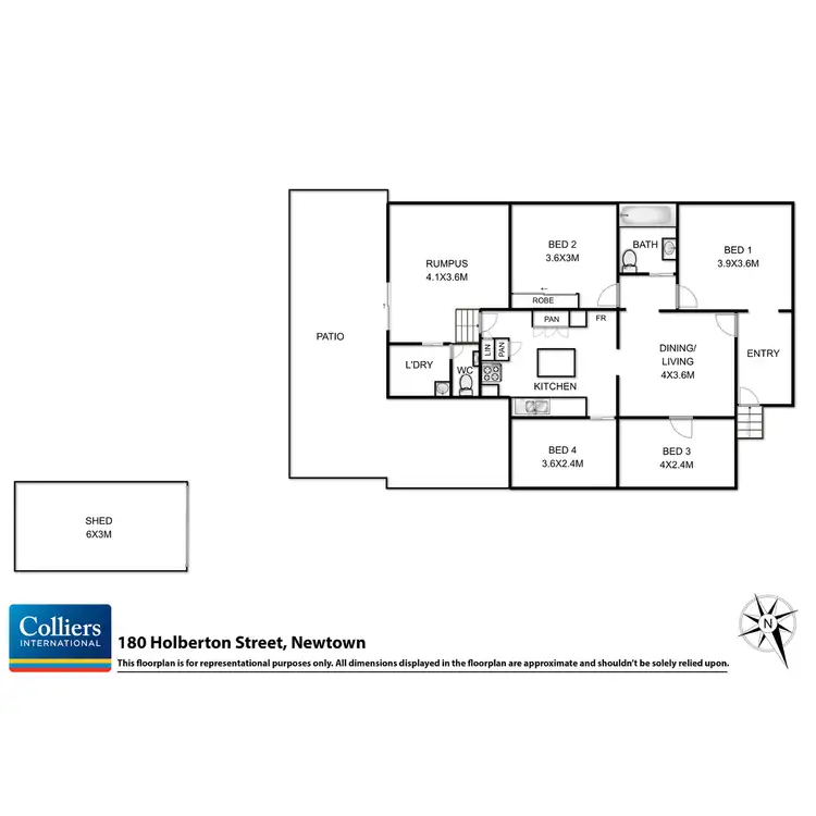 Floorplan of Homely house listing, 180 Holberton Street, Newtown QLD 4350