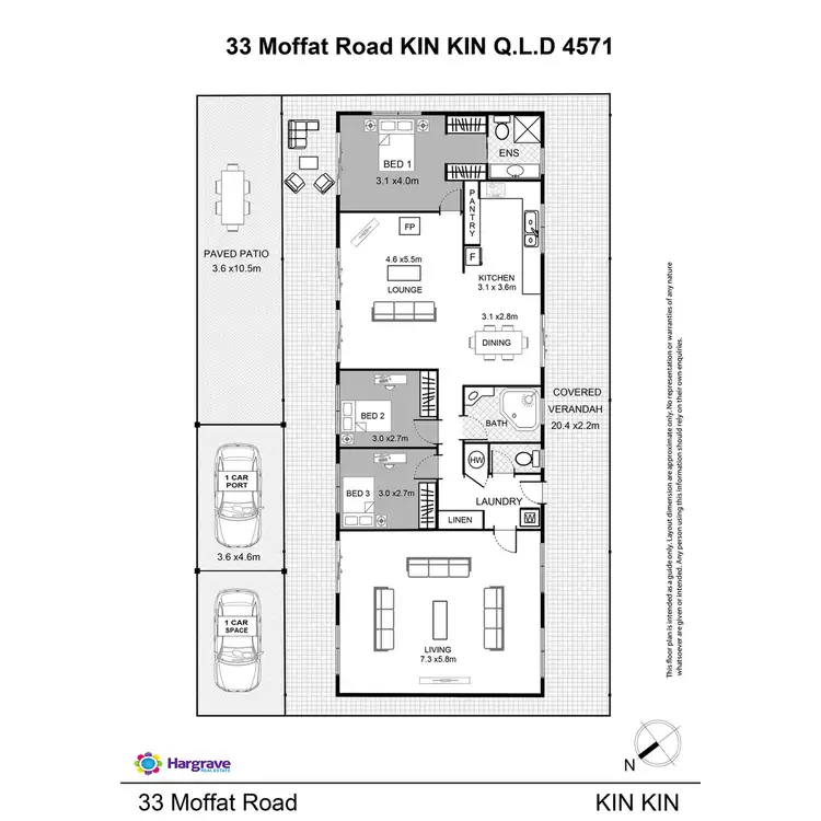 Floorplan of Homely house listing, 33 Moffat Road, Kin Kin QLD 4571