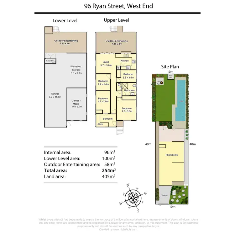 Floorplan of Homely house listing, 96 Ryan Street, West End QLD 4101