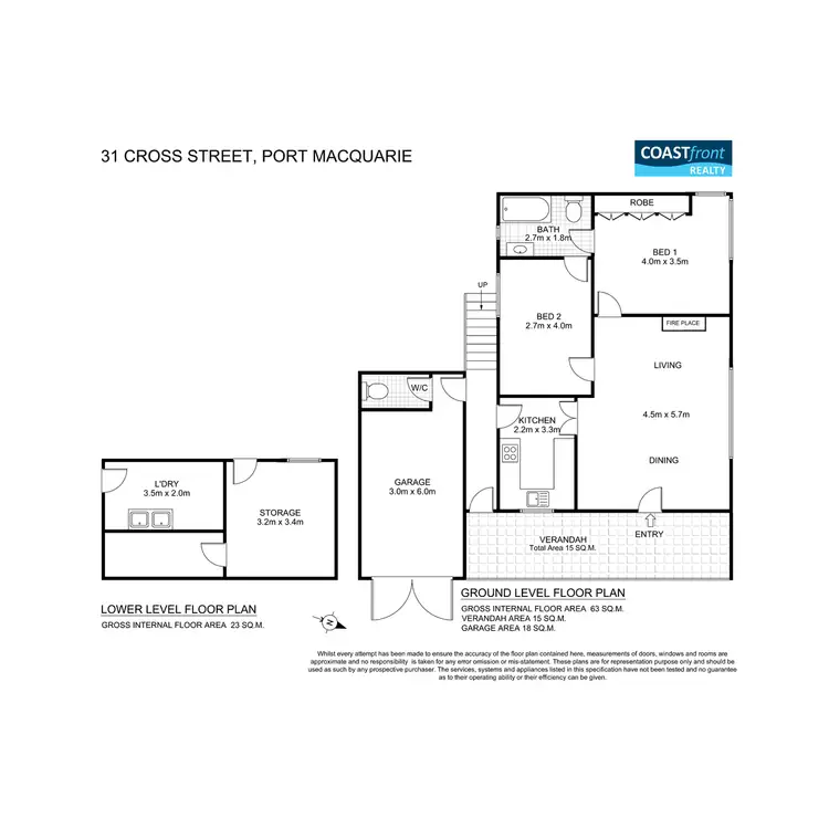 Floorplan of Homely house listing, 31 Cross Street, Port Macquarie NSW 2444