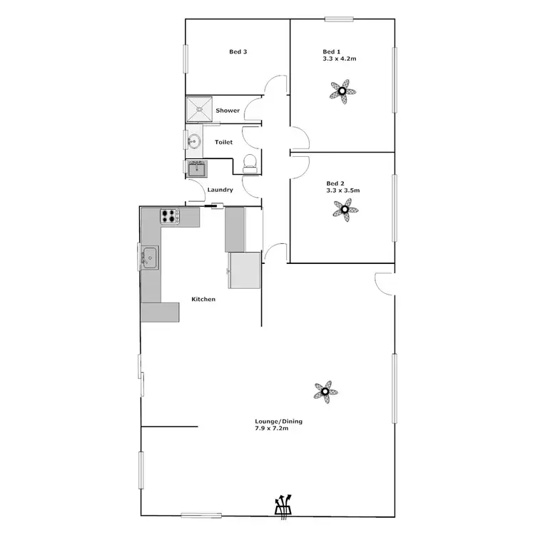 Floorplan of Homely house listing, 5 Unga Street, Port Lincoln SA 5606