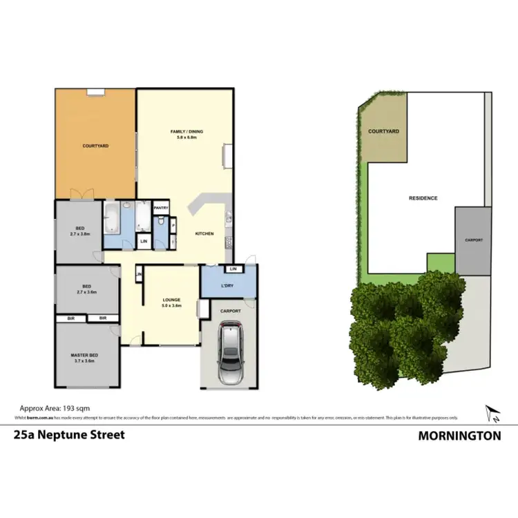 Floorplan of Homely house listing, 25A Neptune Street, Mornington VIC 3931