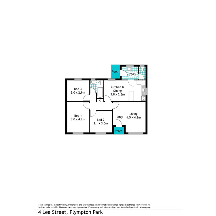 Floorplan of Homely house listing, 4 Lea Street, North Plympton SA 5037