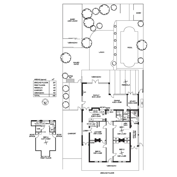 Floorplan of Homely house listing, 14 Medway Street, Fullarton SA 5063