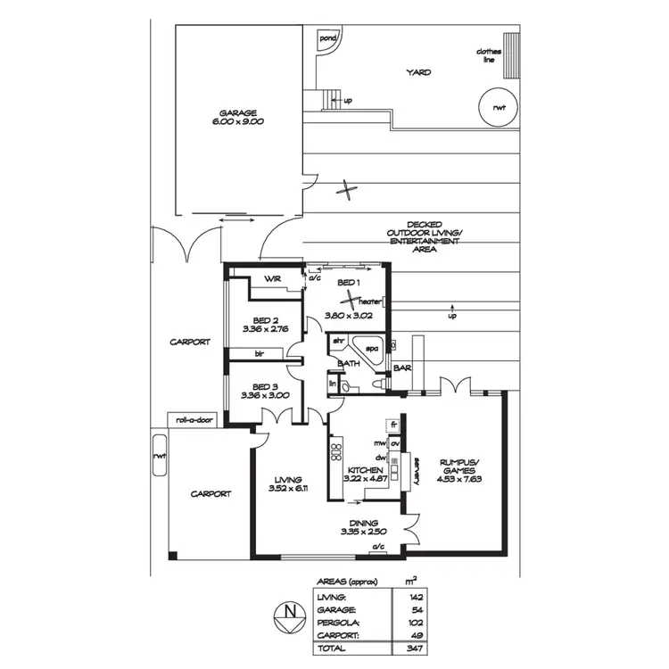 Floorplan of Homely house listing, 1174 North East Road, St Agnes SA 5097
