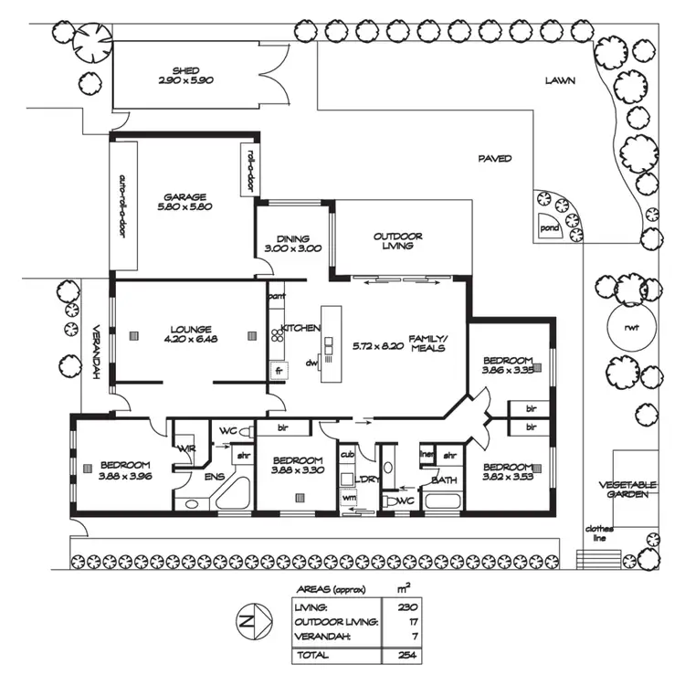 Floorplan of Homely house listing, 3 Cray Court, Littlehampton SA 5250