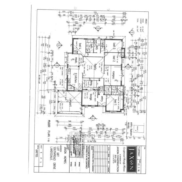 Floorplan of Homely house listing, 5 Southmead Drive, Landsdale WA 6065