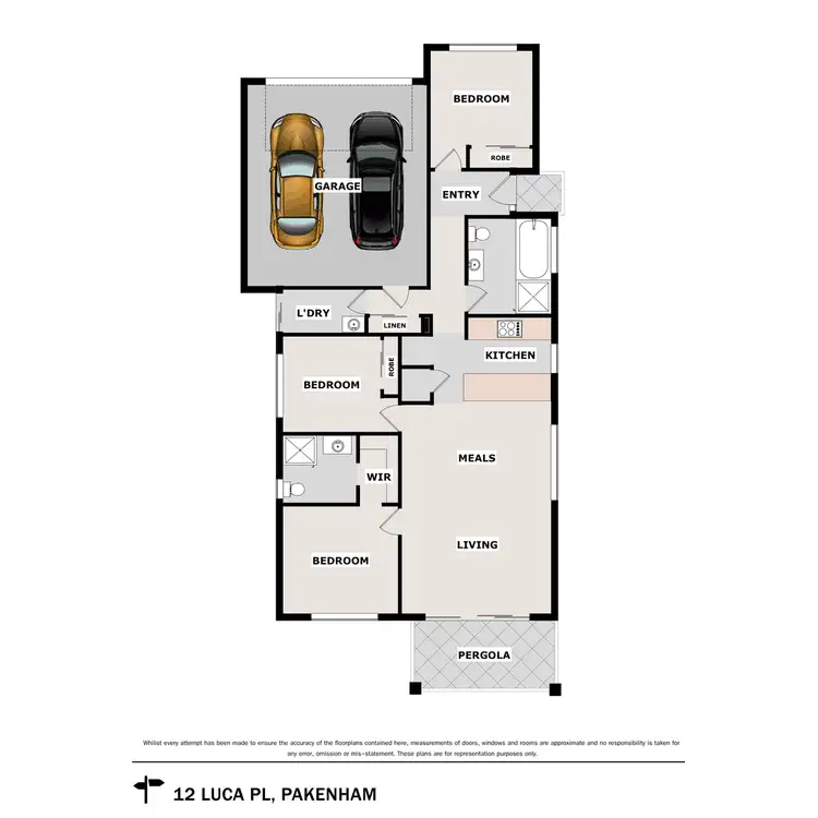 Floorplan of Homely house listing, 12 Luca Place, Pakenham VIC 3810