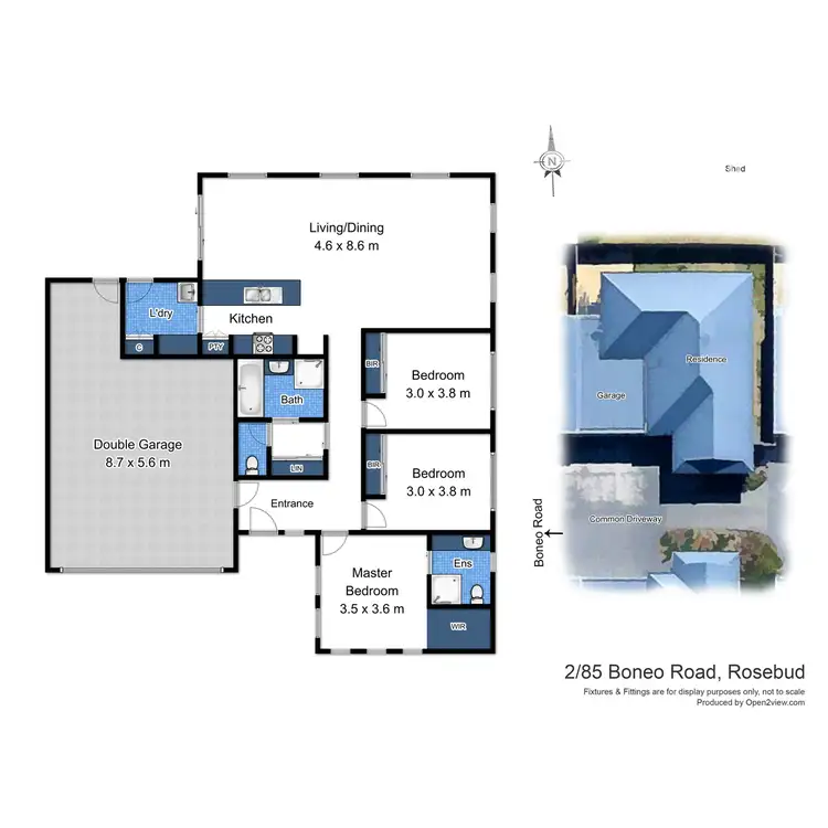 Floorplan of Homely unit listing, 2/85 Boneo Road, Rosebud VIC 3939