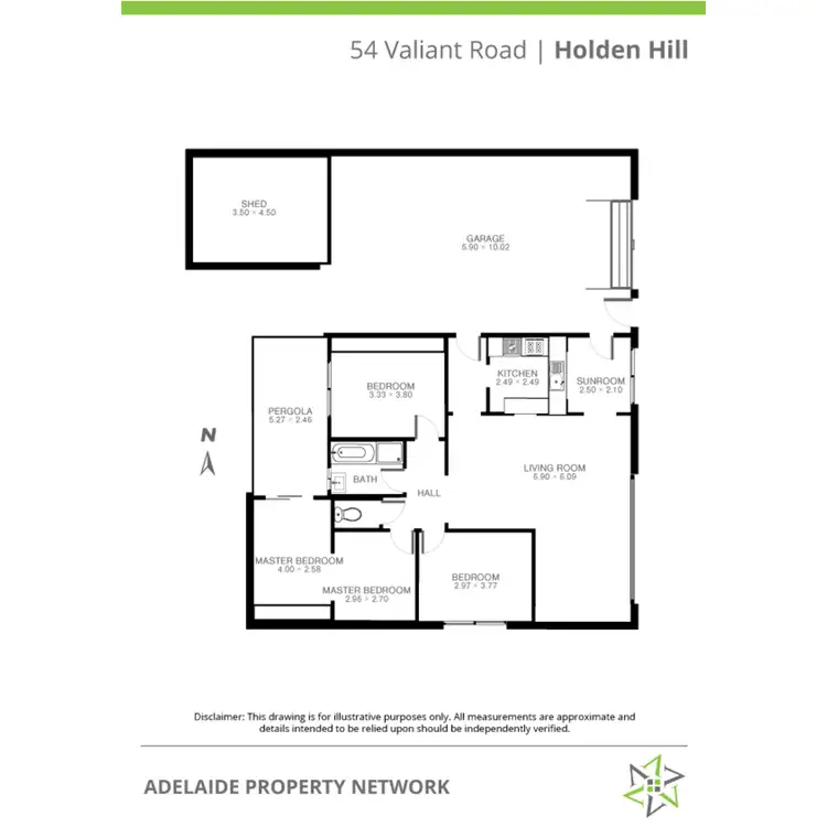 Floorplan of Homely house listing, 54a Valiant Road, Holden Hill SA 5088