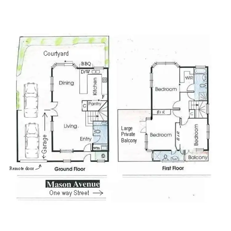 Floorplan of Homely house listing, 1A Mason Avenue, Elwood VIC 3184