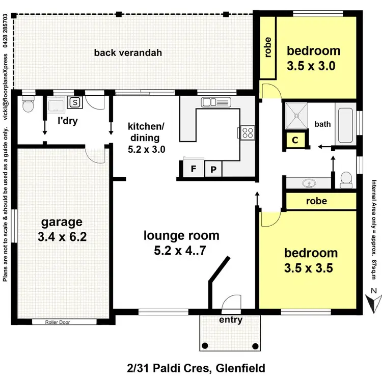Floorplan of Homely villa listing, 2/31 Paldi Crescent, Glenfield Park NSW 2650