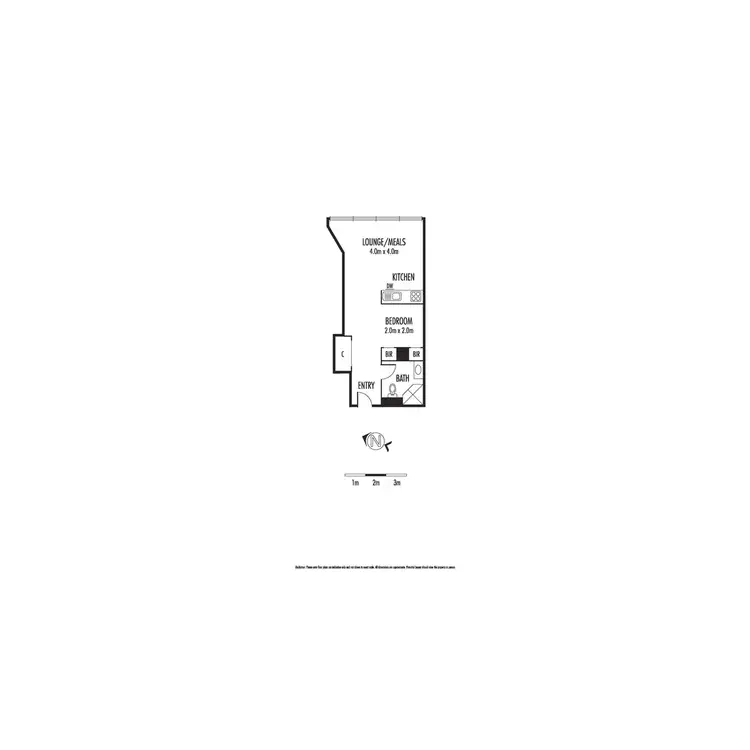 Floorplan of Homely apartment listing, 406/339 Swanston Street, Melbourne VIC 3000