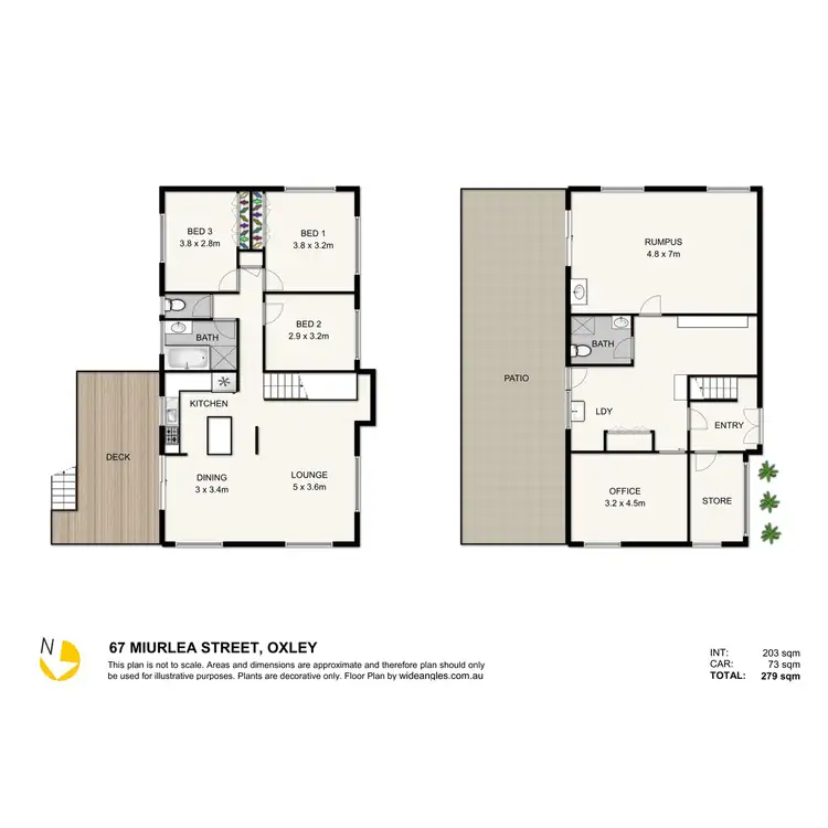 Floorplan of Homely house listing, 67 Muirlea Street, Oxley QLD 4075