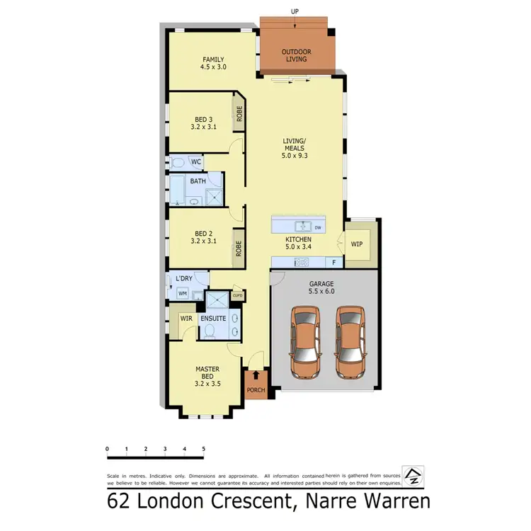 Floorplan of Homely house listing, 62 London Crescent, Narre Warren VIC 3805