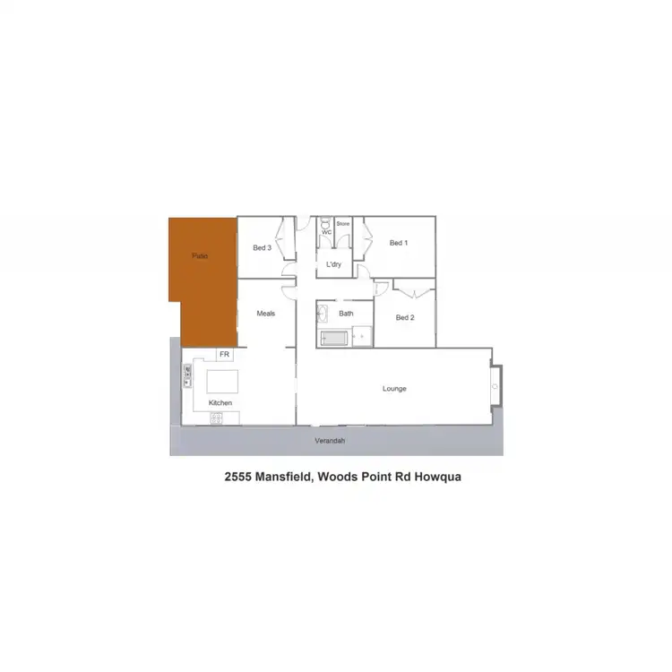 Floorplan of Homely rural property listing, 2555 Mansfield Woods Point Road, Howqua Inlet VIC 3723