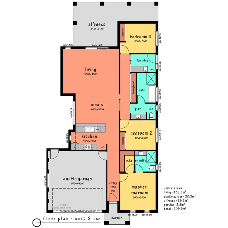 Floorplan of Homely unit listing, 2/33 Beetson Street, Boorooma NSW 2650