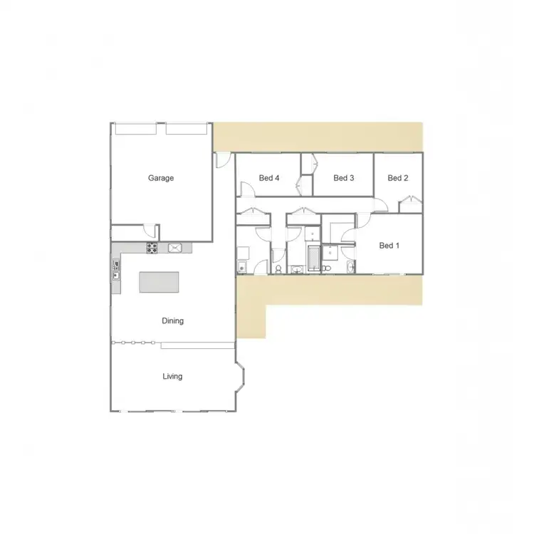 Floorplan of Homely house listing, 84A Highton Lane, Mansfield VIC 3722