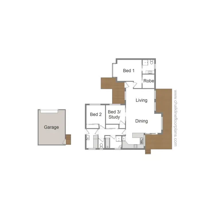 Floorplan of Homely unit listing, 7B Old Mill Road, Mansfield VIC 3722
