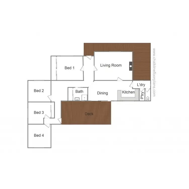 Floorplan of Homely house listing, 45 Malcolm Street, Mansfield VIC 3722